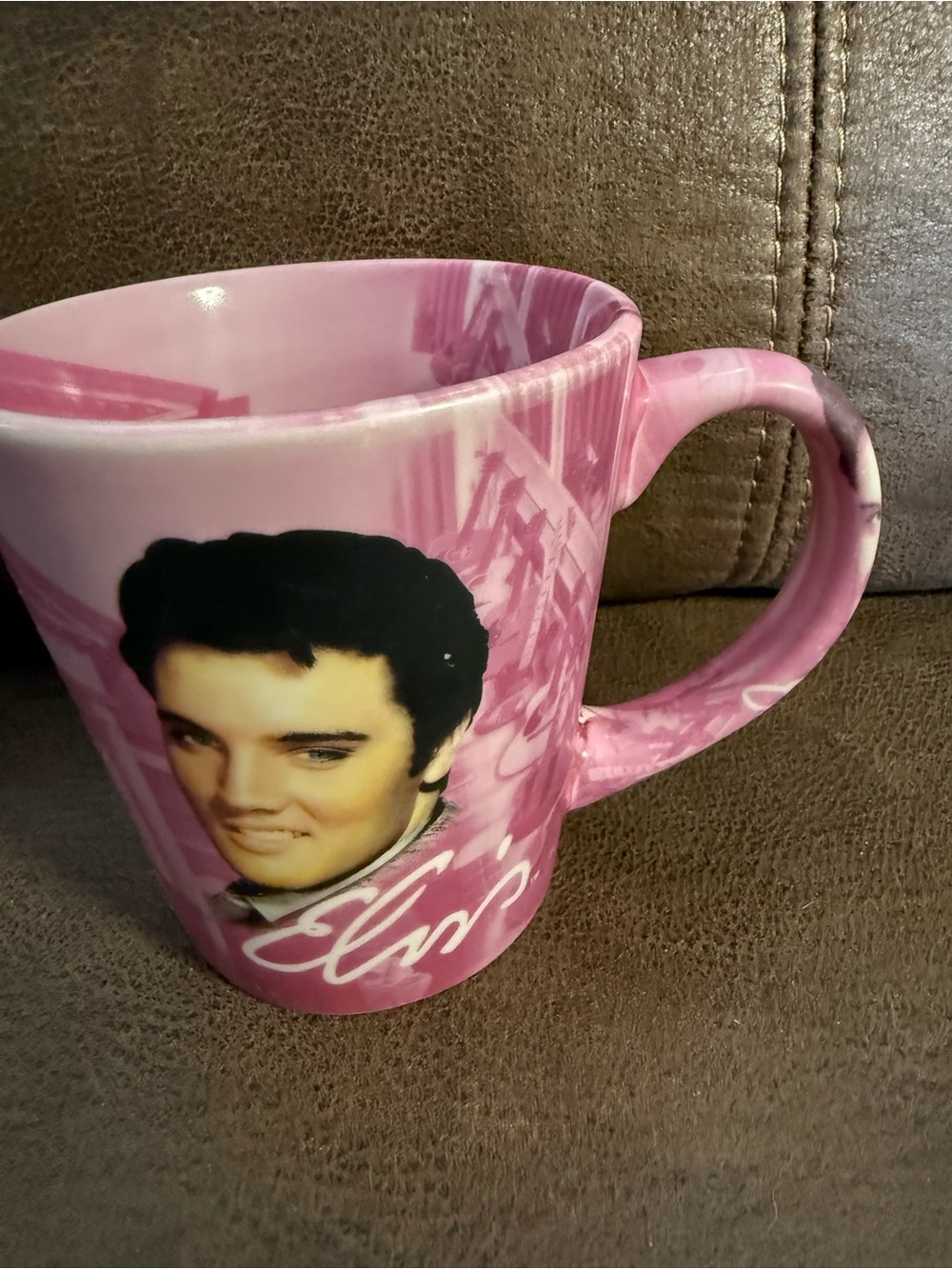 ELVIS PRESLEY Pink Cadillac Mug Graceland RARE